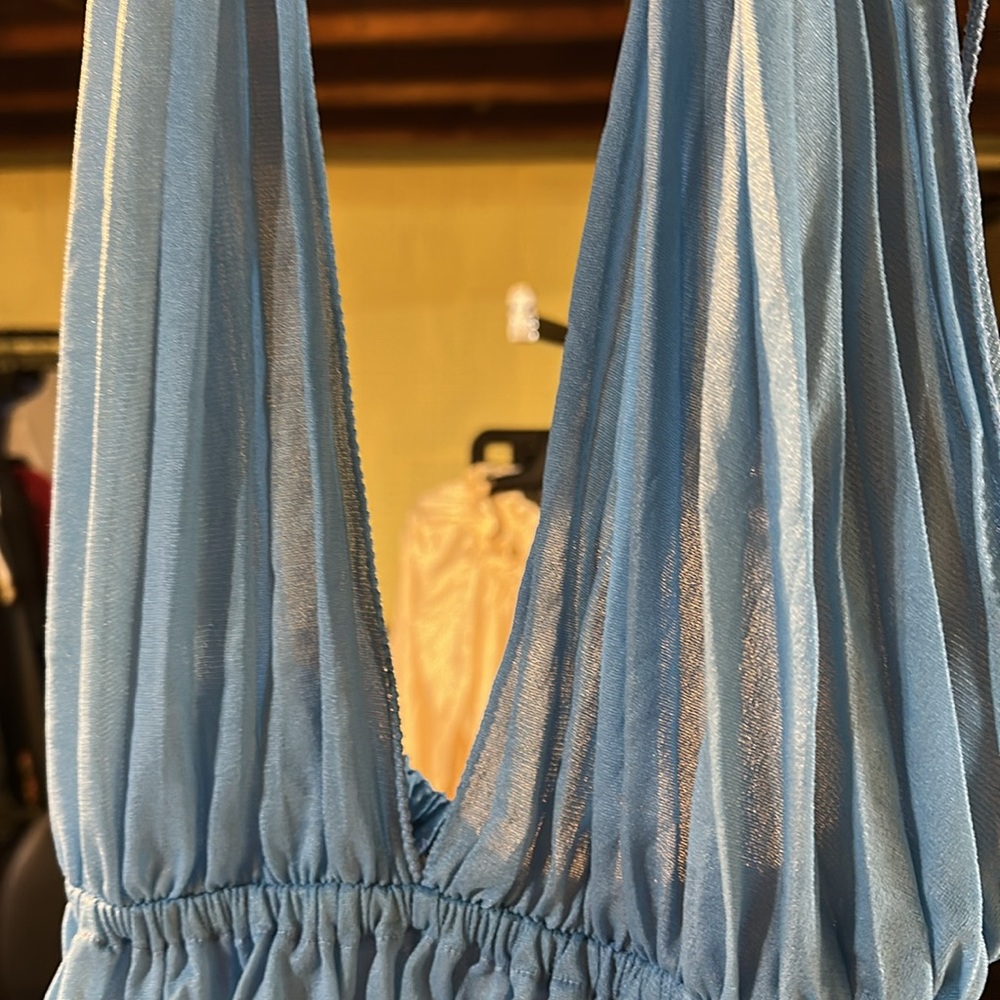 NWT sexy vintage Lily of France Blue pj m slip - Picture 2 of 7